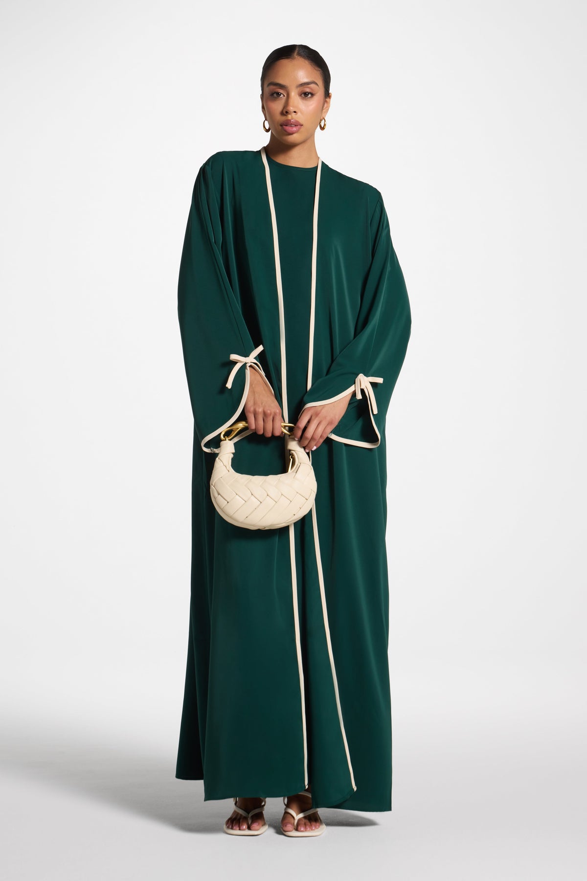 Esra Abaya & Dress Set - Forest