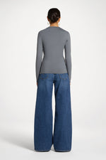 Essential Bamboo Long Sleeve Top - Iron