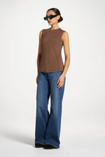 Essential Bamboo Tank Top - Coffee