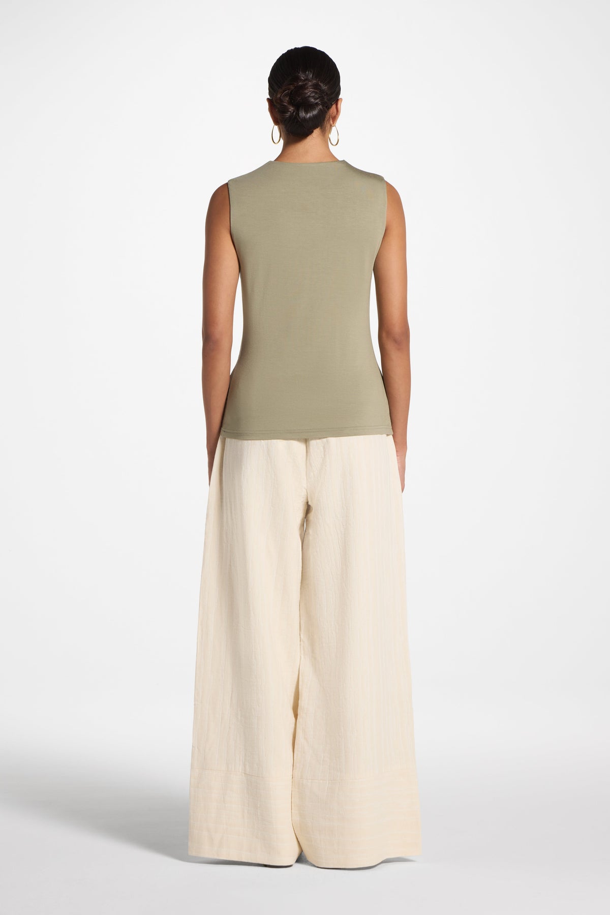 Essential Bamboo Tank Top - Dusty Olive