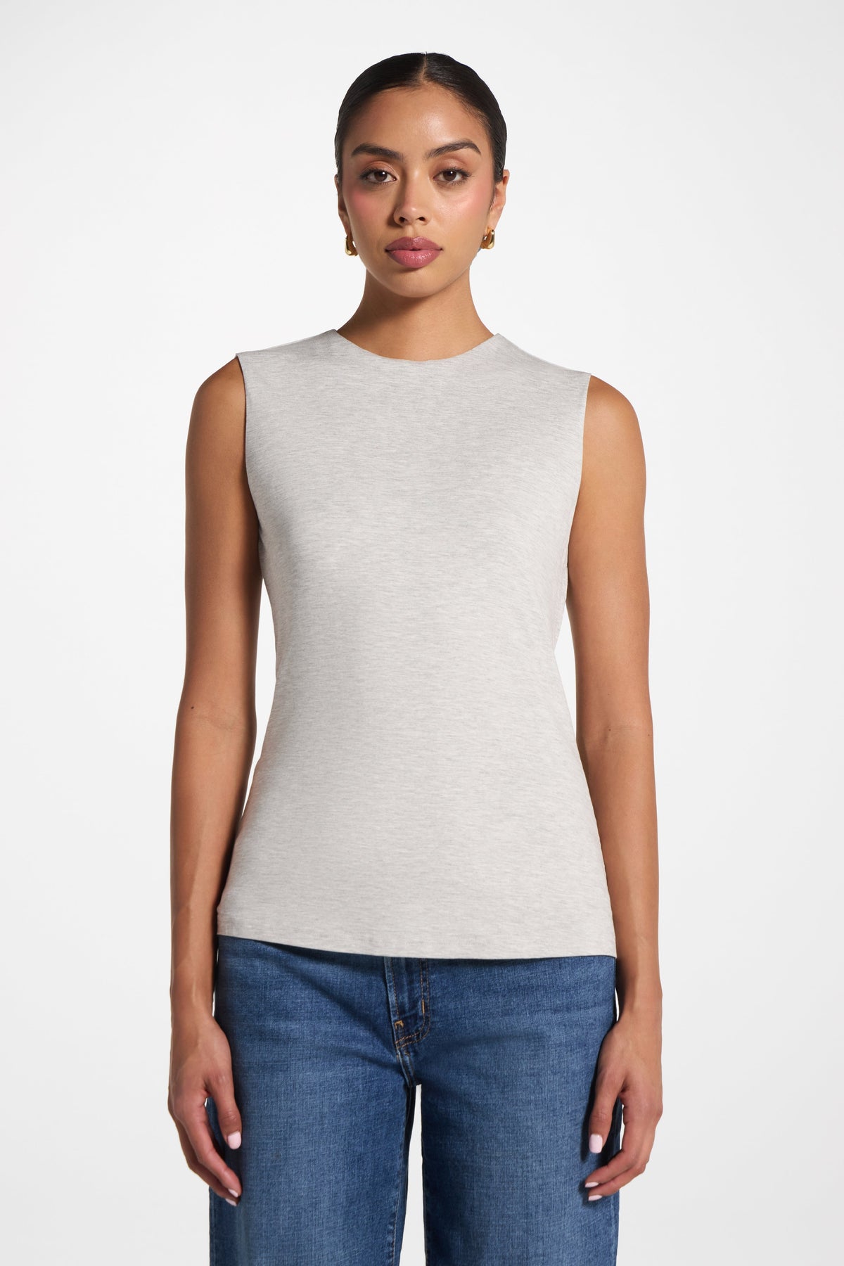 Essential Bamboo Tank Top - Heather Grey