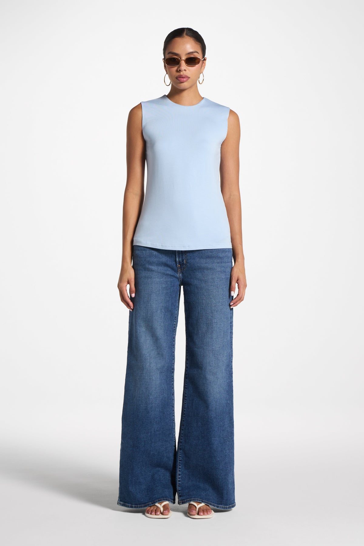 Essential Bamboo Tank Top - Sky