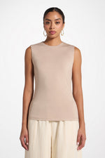 Essential Bamboo Tank Top - Taupe