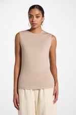 Essential Bamboo Tank Top - Taupe