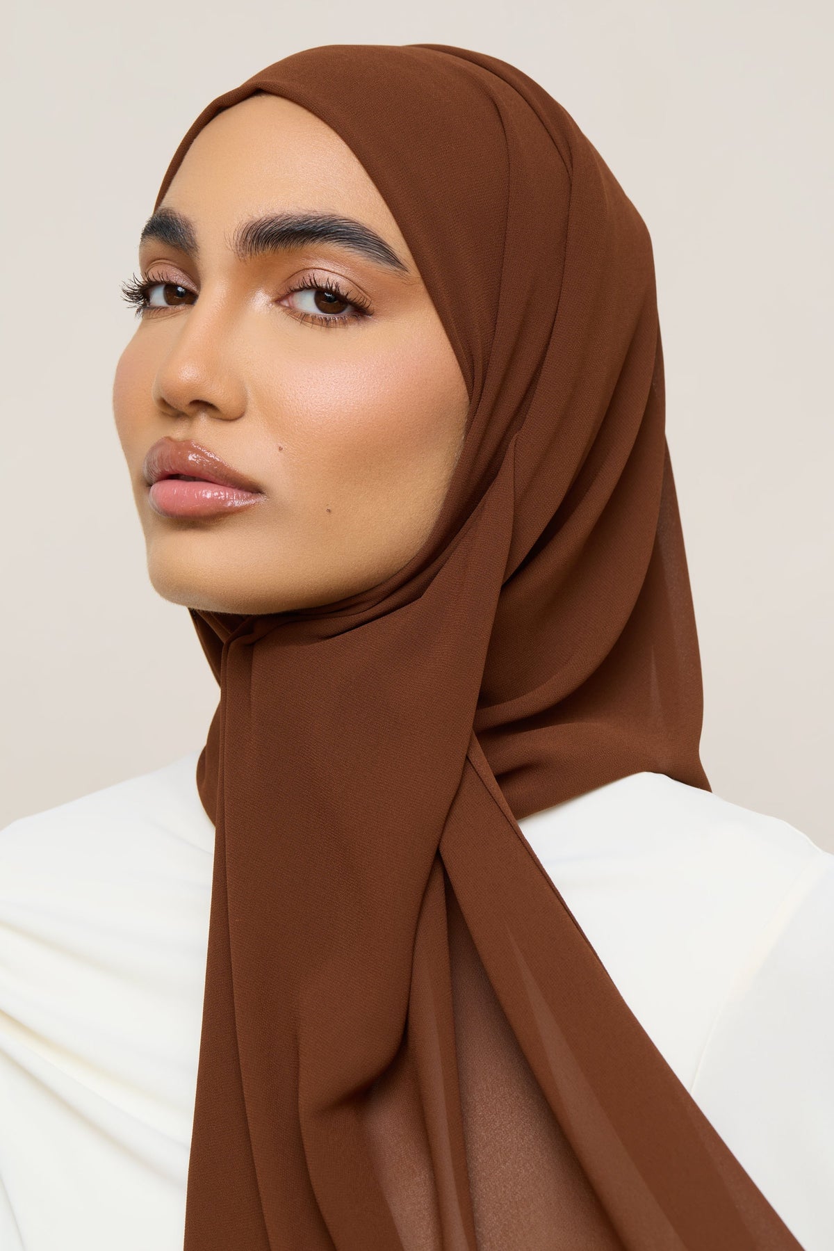 Essential Chiffon Hijab - Caramel