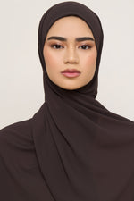 Essential Chiffon Hijab - Chocolate Torte