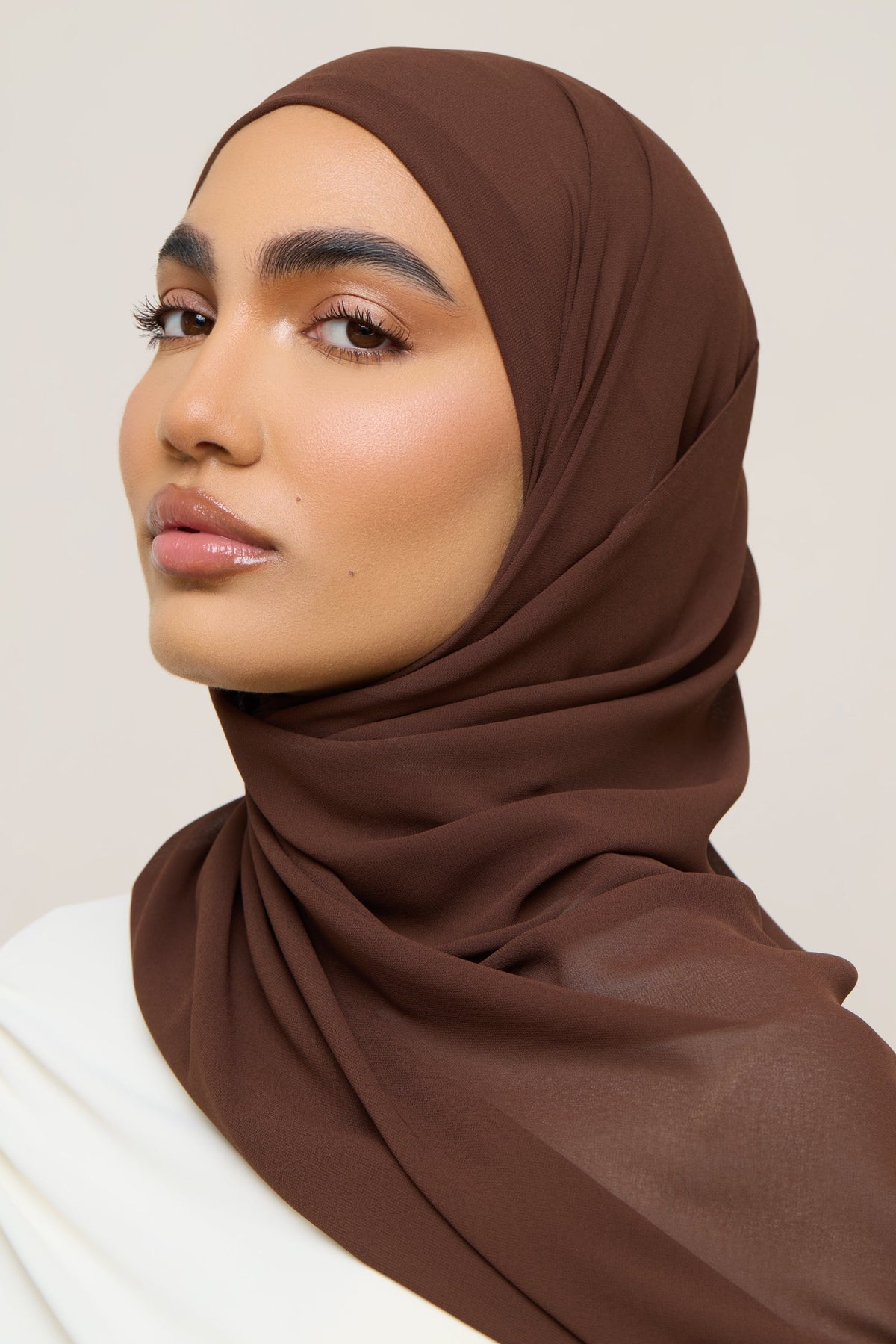 Essential Chiffon Hijab - Ganache