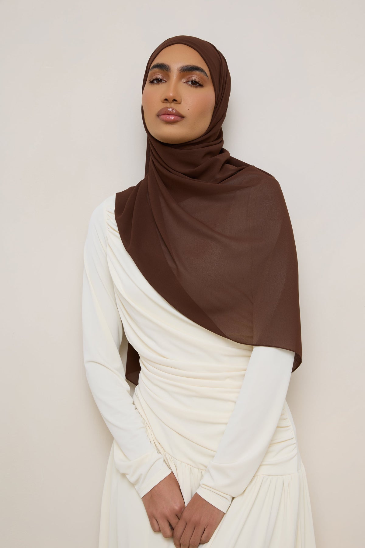 Essential Chiffon Hijab - Ganache