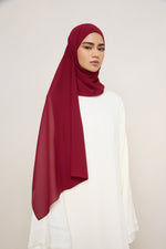 Essential Chiffon Hijab - Pomegranate