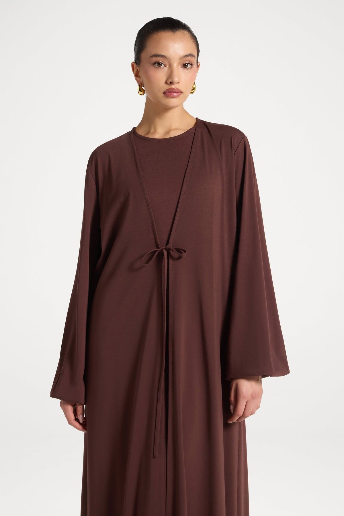 Everyday Abaya & Dress Set - Chocolate
