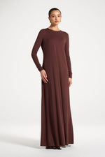 Everyday Abaya & Dress Set - Chocolate