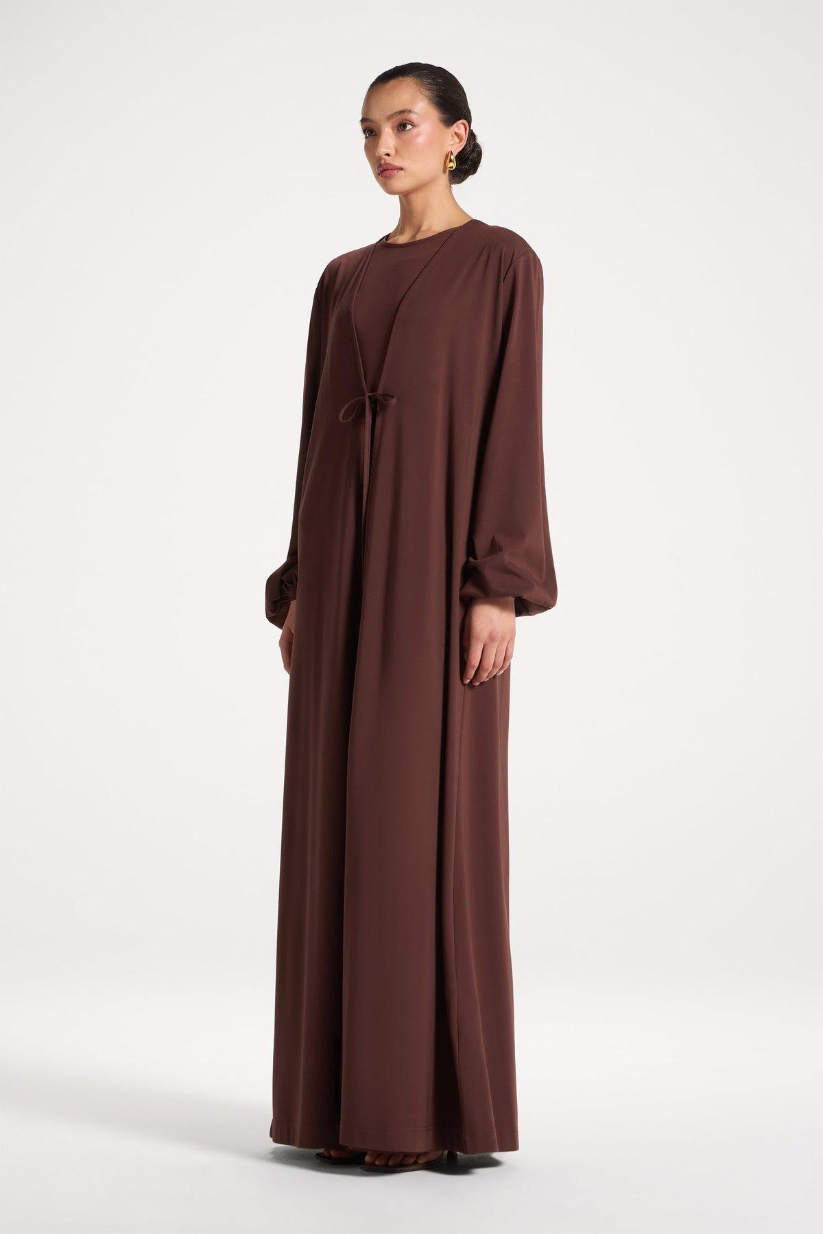 Everyday Abaya & Dress Set - Chocolate
