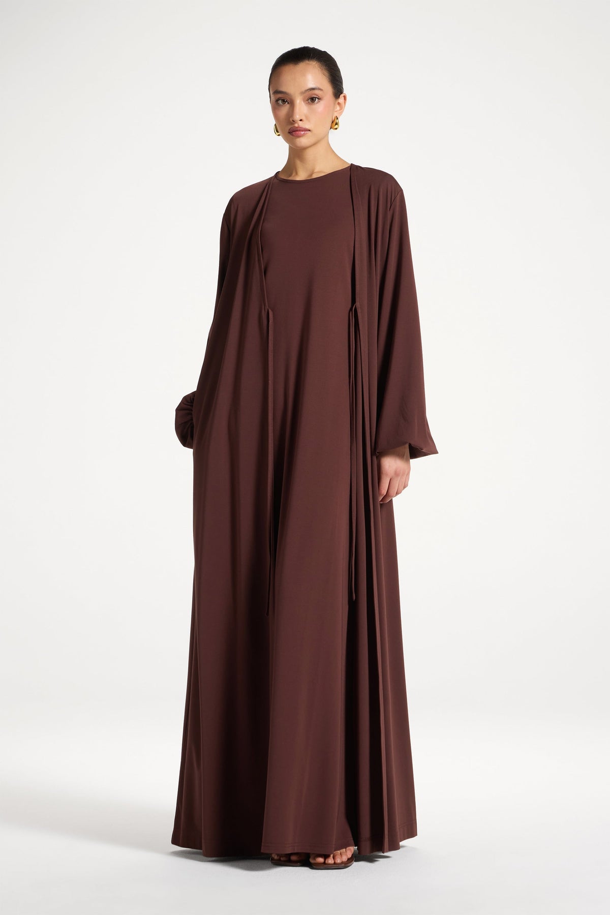 Everyday Abaya & Dress Set - Chocolate