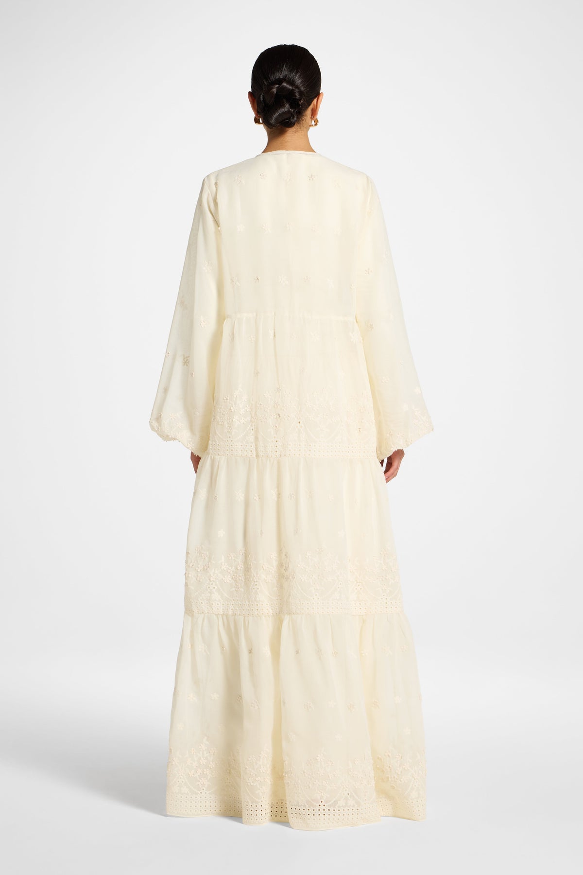 Eyelet Open Abaya