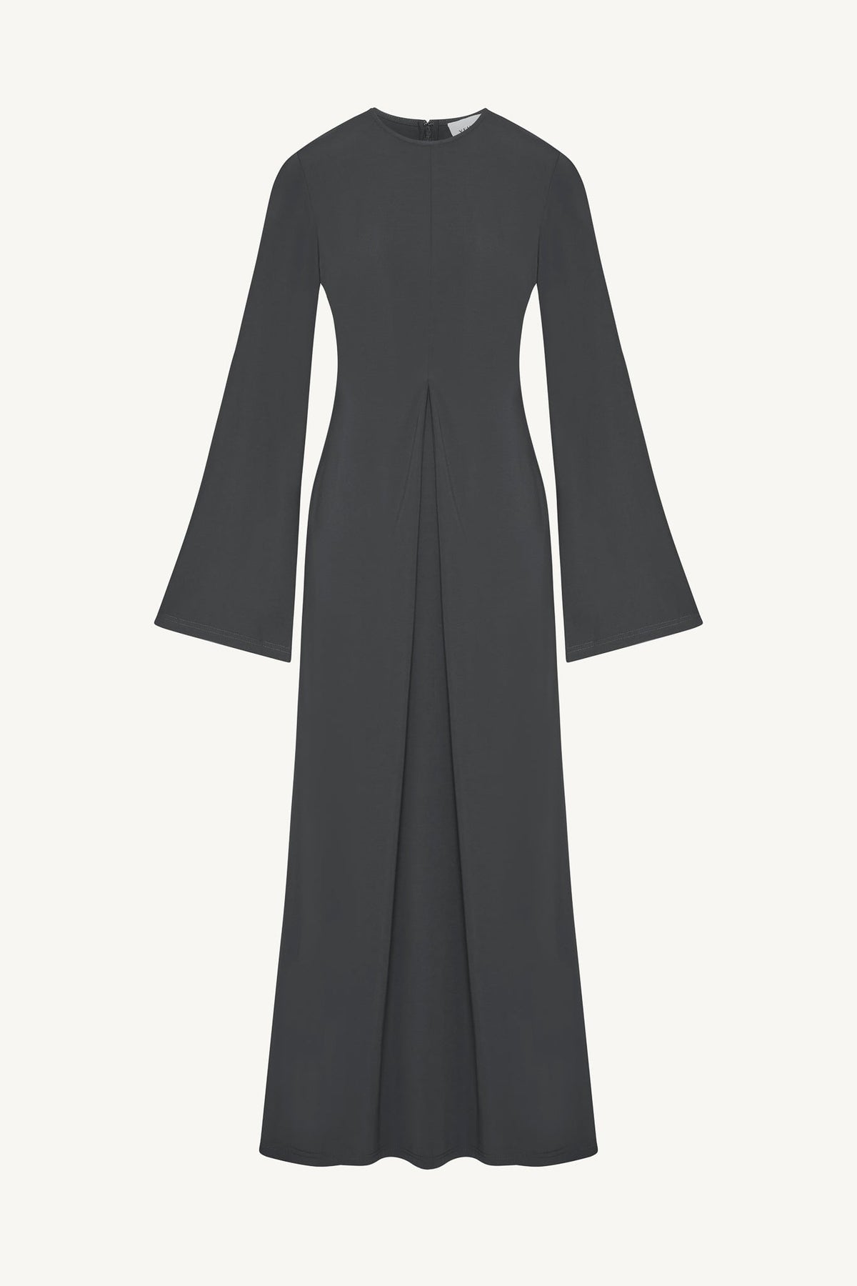 Flowy Pleat Maxi Dress - Iron