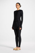 Hoop Swim Skirt - Black