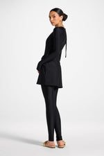 Hoop Swim Skirt - Black