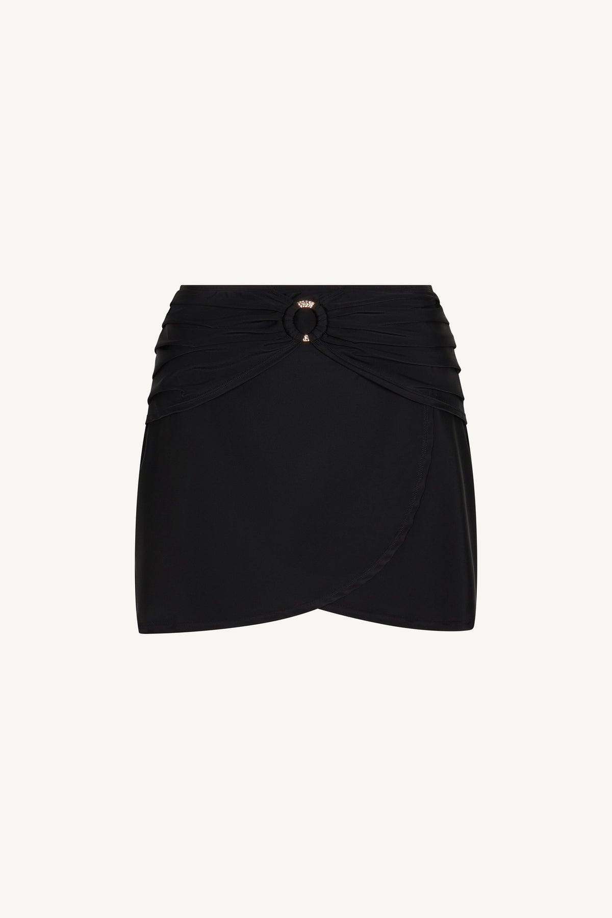 Hoop Swim Skirt - Black