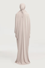 Jersey Cupro Prayer Jilbab Abaya - Stone
