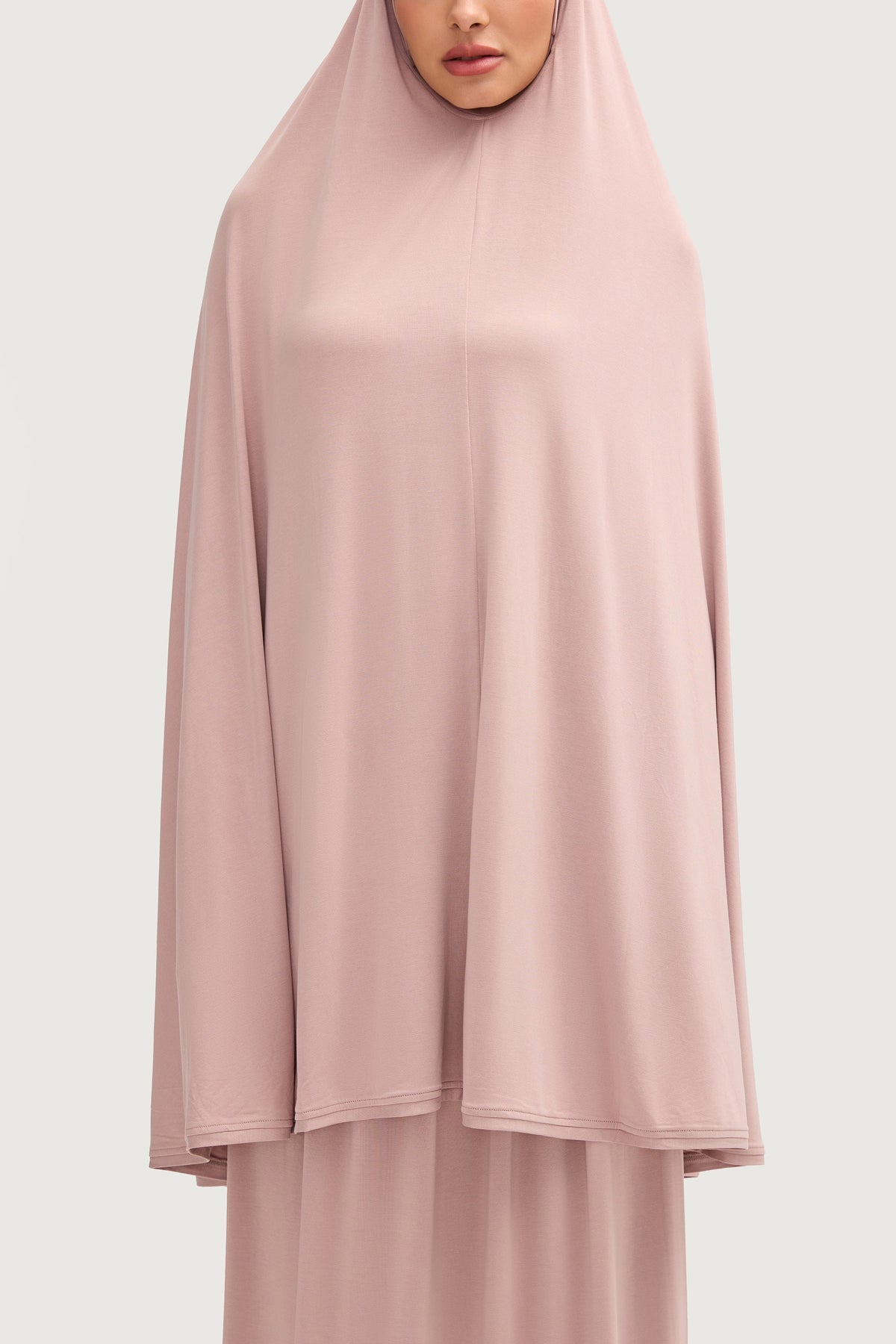 Jersey Cupro Two Piece Prayer Set - Dusty Mauve