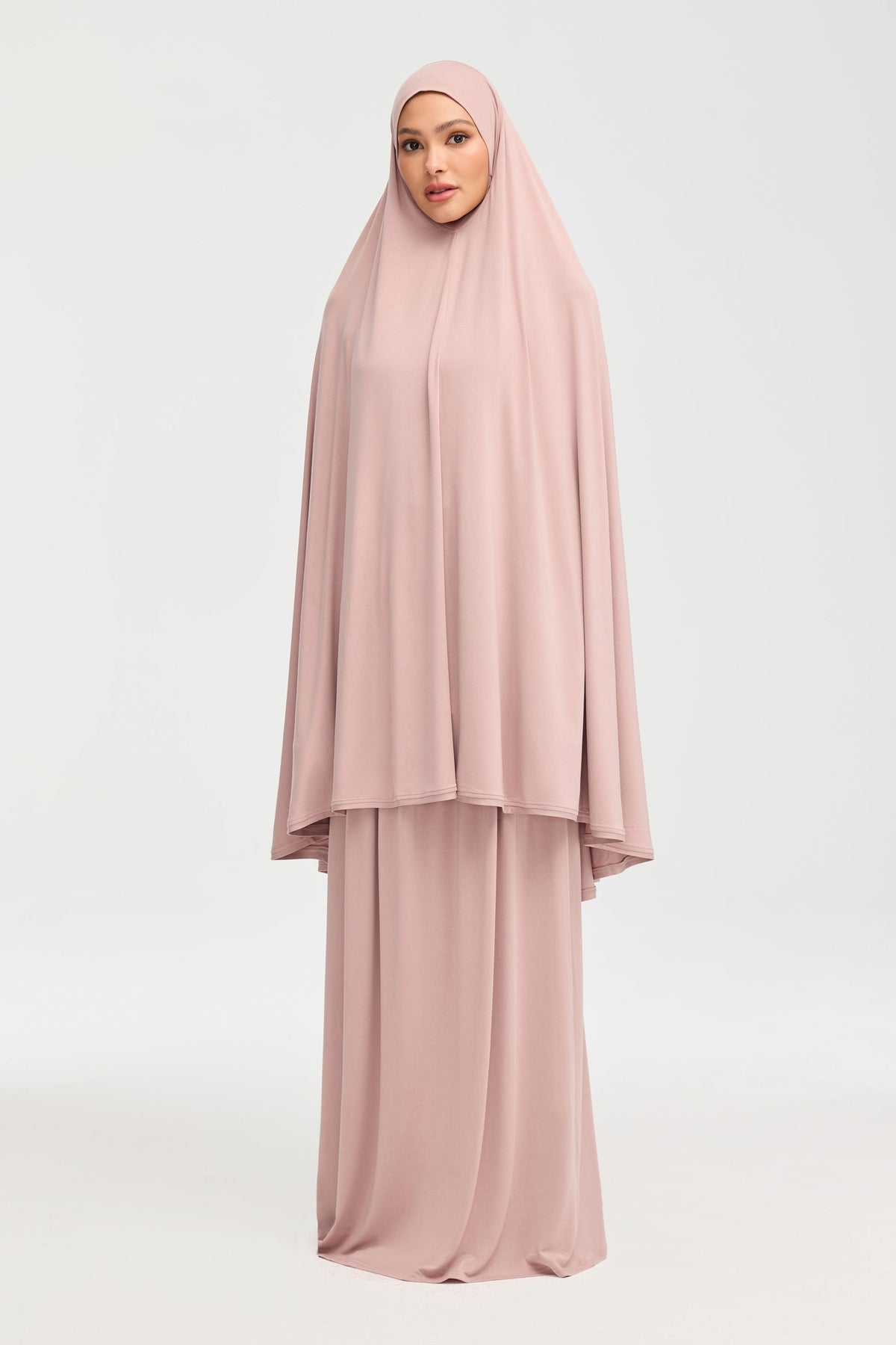 Jersey Cupro Two Piece Prayer Set - Dusty Mauve