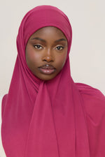 Jersey Hijab - Pomegranate