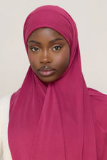 Jersey Hijab - Pomegranate