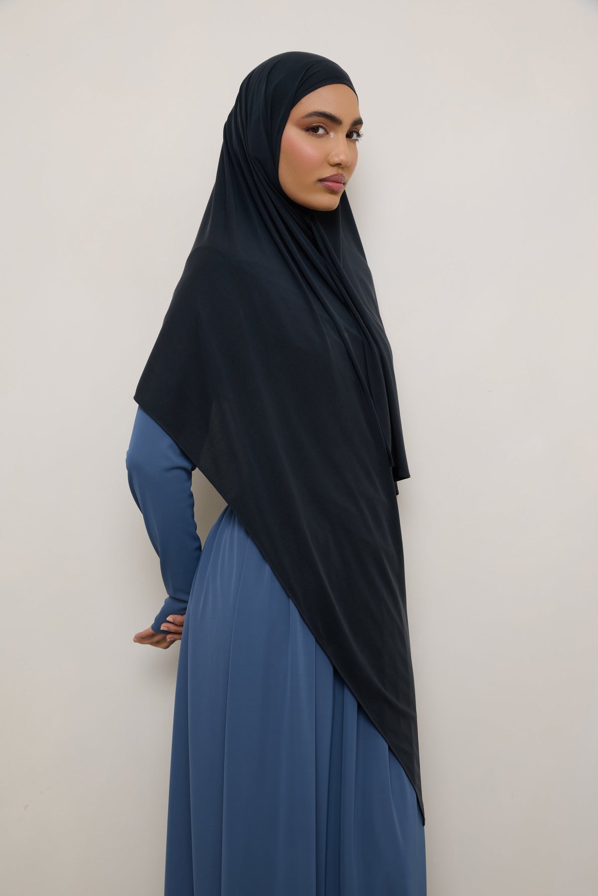 Jersey Hijab - Soft Black