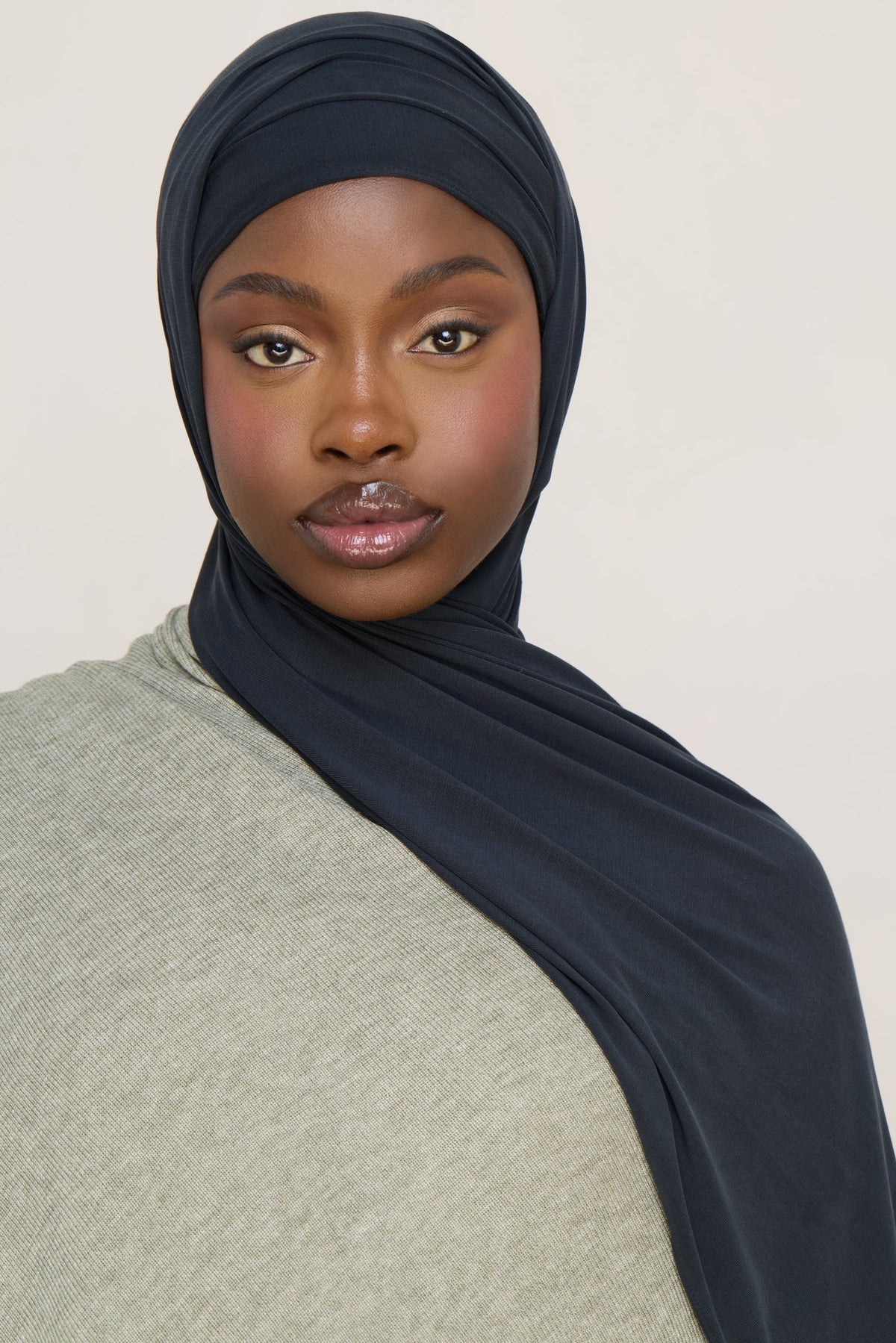 Jersey Hijab - Soft Black