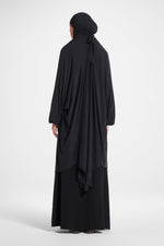 Jersey Jilbab Prayer Top - Black