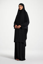 Jersey Prayer Top & Pants Set - Black