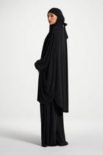 Jersey Prayer Top & Pants Set - Black