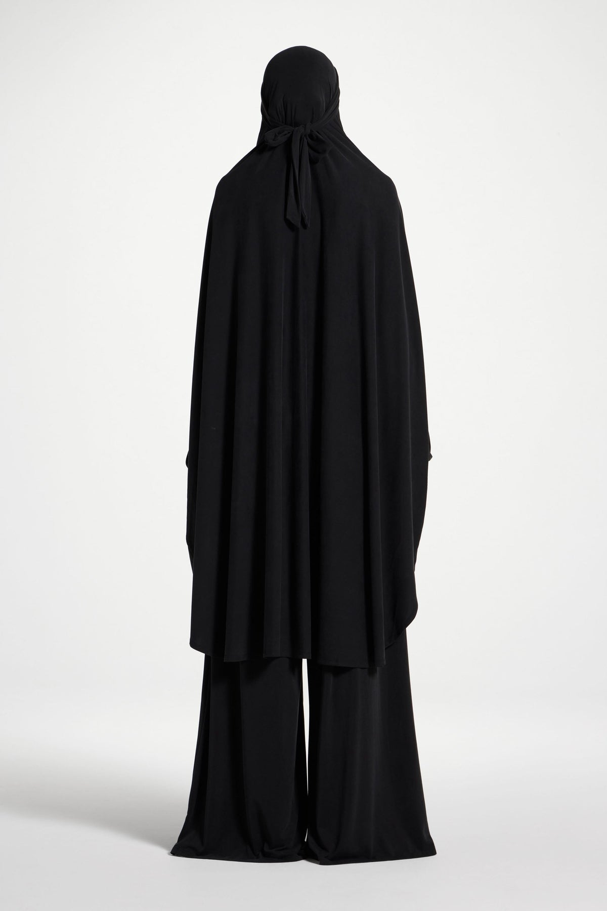 Jersey Prayer Top & Pants Set - Black