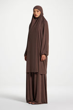 Jersey Prayer Top & Pants Set - Coffee Quartz
