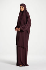 Jersey Prayer Top & Pants Set - Plum