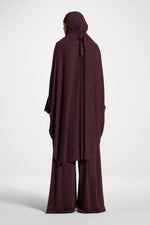 Jersey Prayer Top & Pants Set - Plum
