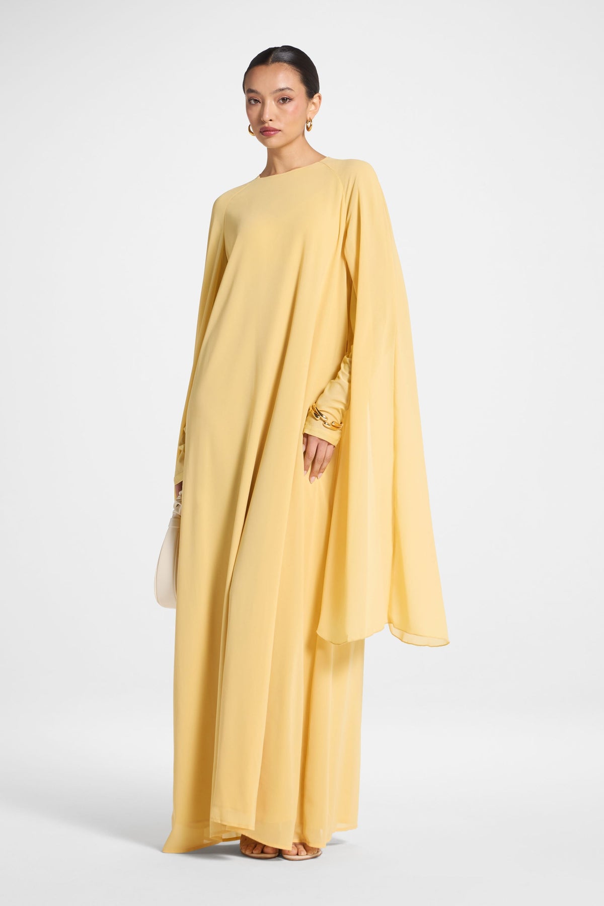 Julia Cape Maxi Dress - Citrus