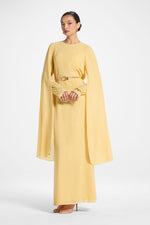 Julia Cape Maxi Dress - Citrus