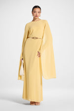 Julia Cape Maxi Dress - Citrus