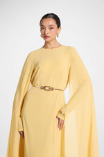 Julia Cape Maxi Dress - Citrus