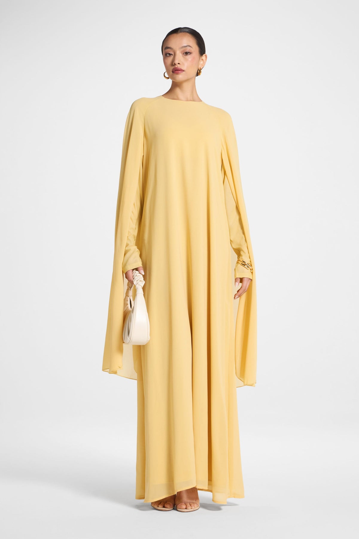 Julia Cape Maxi Dress - Citrus