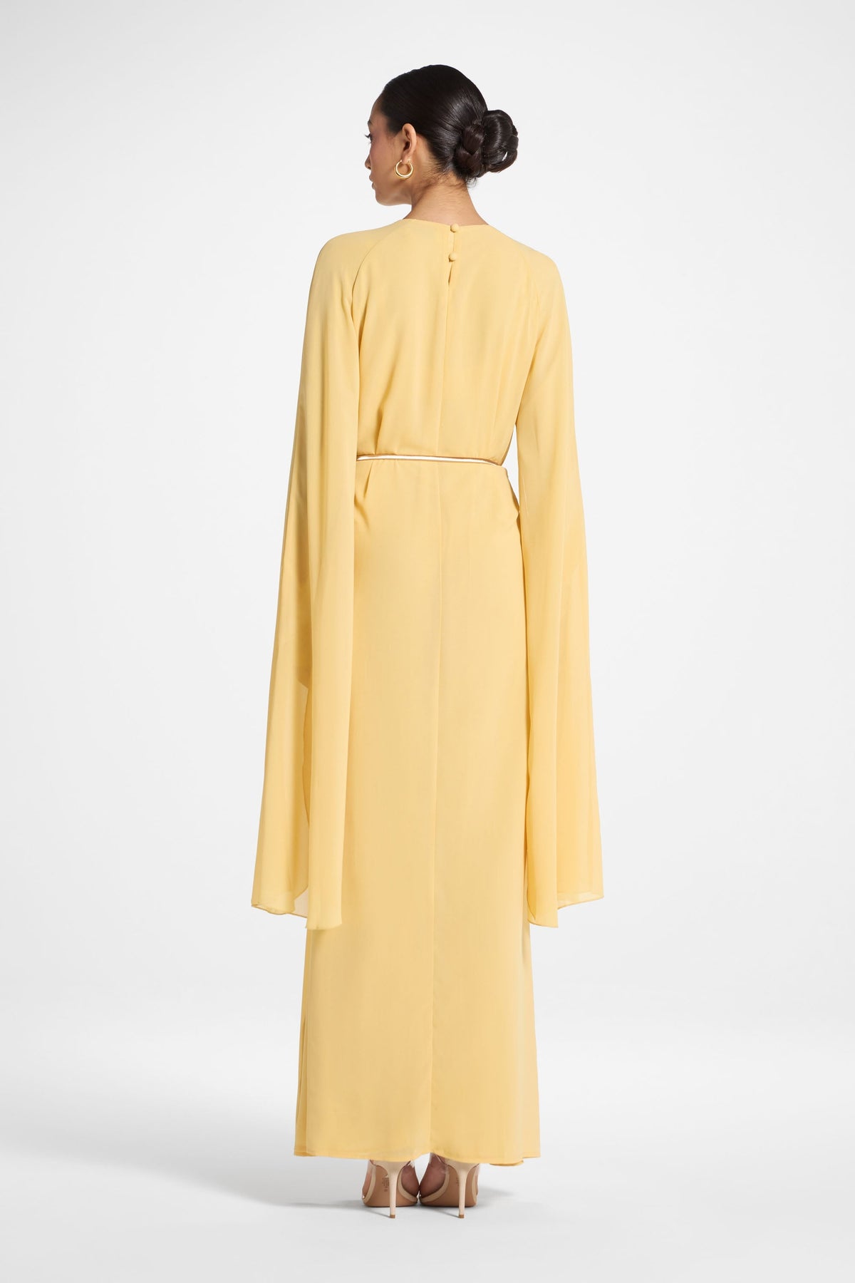 Julia Cape Maxi Dress - Citrus