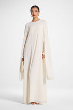 Julia Cape Maxi Dress - Off White
