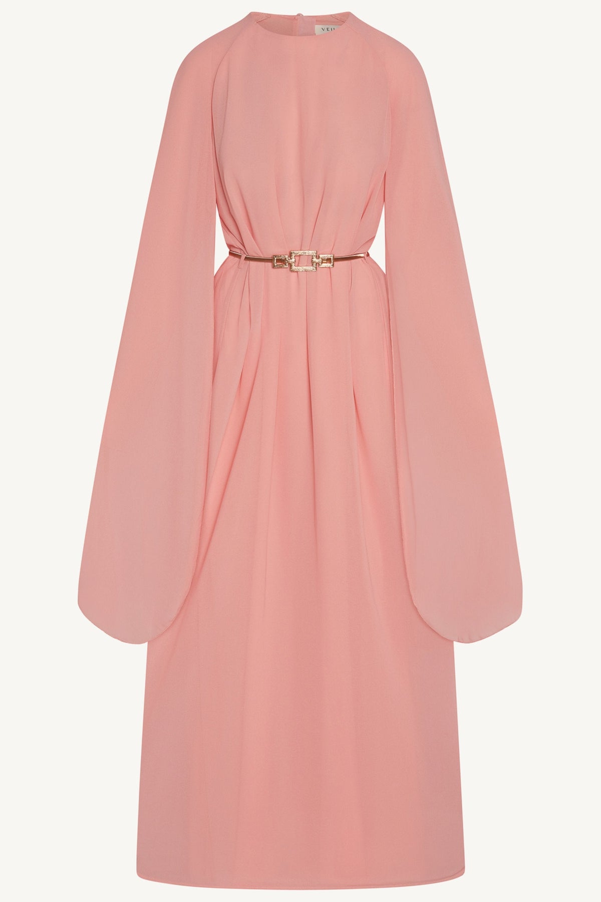 Julia Cape Maxi Dress - Pink