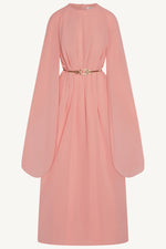 Julia Cape Maxi Dress - Pink