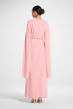 Julia Cape Maxi Dress - Pink
