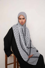 Keffiyeh Modal Hijab - Black