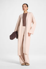 Knit Cardigan & Pants Set - Creme Brulee