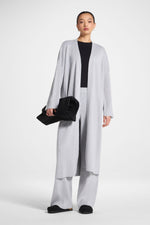 Knit Cardigan & Pants Set - Heather Grey