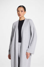 Knit Cardigan & Pants Set - Heather Grey